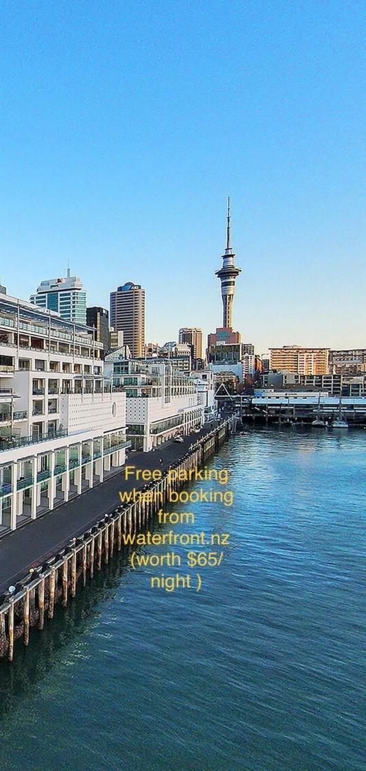 Waterfront Seaview Hotel Apartment - Same Building Block As Auckland Hilton المظهر الخارجي الصورة